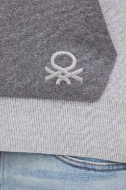 Ανδρικά Χωρίς φερμουάρ United Colors Of Benetton - Πουλόβερ γκρί -United Colors of Benetton Εκπτώσεις unnamed file 1007