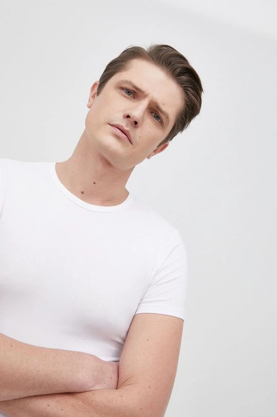 Ανδρικά Μπλουζάκια United Colors Of Benetton - Μπλουζάκι λευκό 6 Ανδρικά Μπλουζάκια United Colors Of Benetton - Μπλουζάκι λευκό - Image 4