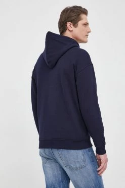 Ανδρικά Χωρίς φερμουάρ United Colors Of Benetton - Βαμβακερή μπλούζα σκούρο μπλε -United Colors of Benetton Εκπτώσεις unnamed file 1015