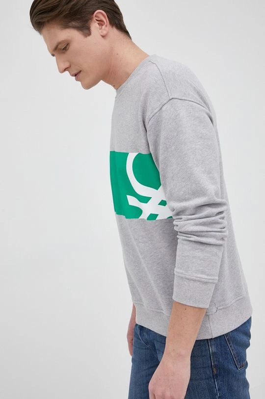 Ανδρικά Χωρίς φερμουάρ United Colors Of Benetton - Μπλούζα γκρί 3 Ανδρικά Χωρίς φερμουάρ United Colors Of Benetton - Μπλούζα γκρί