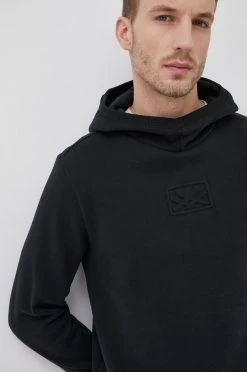 Ανδρικά Χωρίς φερμουάρ Βαμβακερή μπλούζα United Colors Of Benetton χρώμα: μαύρο -United Colors of Benetton Εκπτώσεις unnamed file 1035