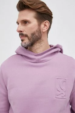 Ανδρικά Χωρίς φερμουάρ Μπλούζα United Colors Of Benetton χρώμα: μοβ -United Colors of Benetton Εκπτώσεις unnamed file 1040