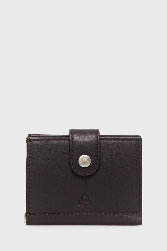 Ανδρικά Πορτοφόλια United Colors Of Benetton - Δερμάτινο πορτοφόλι καφέ 3 Ανδρικά Πορτοφόλια United Colors Of Benetton - Δερμάτινο πορτοφόλι καφέ