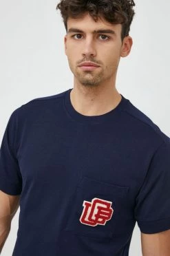 Ανδρικά Μπλουζάκια Βαμβακερό μπλουζάκι United Colors Of Benetton ναυτικό μπλε