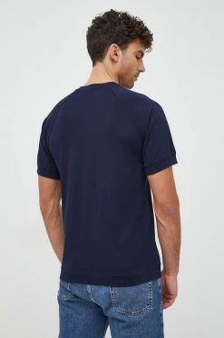 Ανδρικά Μπλουζάκια Βαμβακερό μπλουζάκι United Colors Of Benetton ναυτικό μπλε -United Colors of Benetton Εκπτώσεις unnamed file 1078