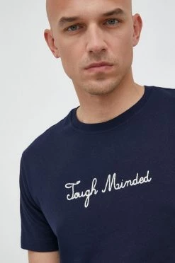 Ανδρικά Μπλουζάκια Βαμβακερό μπλουζάκι United Colors Of Benetton ναυτικό μπλε -United Colors of Benetton Εκπτώσεις unnamed file 1097