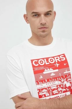 Ανδρικά Μπλουζάκια Βαμβακερό μπλουζάκι United Colors Of Benetton Colors μπεζ -United Colors of Benetton Εκπτώσεις unnamed file 1107