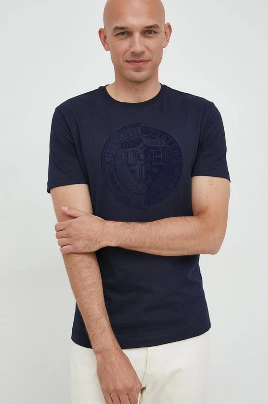 Ανδρικά Μπλουζάκια Βαμβακερό μπλουζάκι United Colors Of Benetton ναυτικό μπλε 3 Ανδρικά Μπλουζάκια Βαμβακερό μπλουζάκι United Colors Of Benetton ναυτικό μπλε