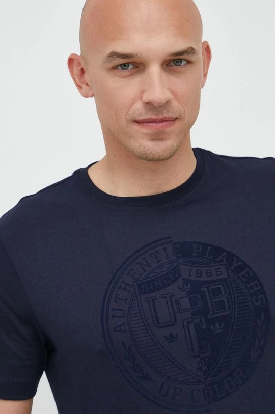 Ανδρικά Μπλουζάκια Βαμβακερό μπλουζάκι United Colors Of Benetton ναυτικό μπλε 6 Ανδρικά Μπλουζάκια Βαμβακερό μπλουζάκι United Colors Of Benetton ναυτικό μπλε - Image 4