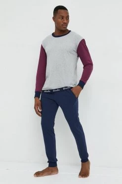 Ανδρικά Πιζάμα Βαμβακερές πιτζάμες United Colors Of Benetton γκρι