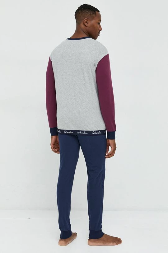 Ανδρικά Πιζάμα Βαμβακερές πιτζάμες United Colors Of Benetton γκρι 4 Ανδρικά Πιζάμα Βαμβακερές πιτζάμες United Colors Of Benetton γκρι - Image 2