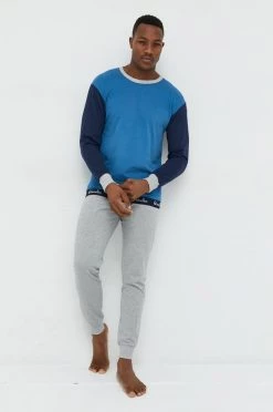 Ανδρικά Πιζάμα Βαμβακερές πιτζάμες United Colors Of Benetton μπλε