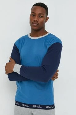 Ανδρικά Πιζάμα Βαμβακερές πιτζάμες United Colors Of Benetton μπλε -United Colors of Benetton Εκπτώσεις unnamed file 1147