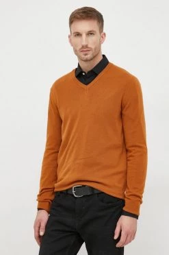 Ανδρικά Χωρίς φερμουάρ Μάλλινο πουλόβερ United Colors Of Benetton χρώμα: πορτοκαλί, -United Colors of Benetton Εκπτώσεις unnamed file 1181