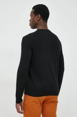 Ανδρικά Χωρίς φερμουάρ Μάλλινο πουλόβερ United Colors Of Benetton χρώμα: μαύρο, -United Colors of Benetton Εκπτώσεις unnamed file 1244