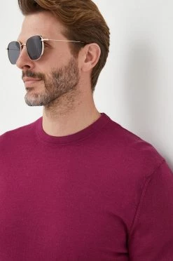 Ανδρικά Χωρίς φερμουάρ Μάλλινο πουλόβερ United Colors Of Benetton χρώμα: μοβ,