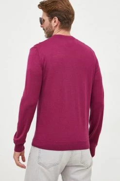 Ανδρικά Χωρίς φερμουάρ Μάλλινο πουλόβερ United Colors Of Benetton χρώμα: μοβ, -United Colors of Benetton Εκπτώσεις unnamed file 1284