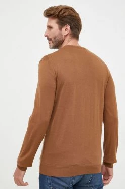 Ανδρικά Χωρίς φερμουάρ Μάλλινο πουλόβερ United Colors Of Benetton χρώμα: καφέ, -United Colors of Benetton Εκπτώσεις unnamed file 1289
