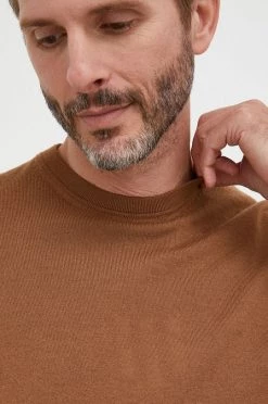 Ανδρικά Χωρίς φερμουάρ Μάλλινο πουλόβερ United Colors Of Benetton χρώμα: καφέ, -United Colors of Benetton Εκπτώσεις unnamed file 1291