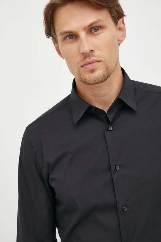 Ανδρικά Πουκάμισα Πουκάμισο United Colors Of Benetton μαύρο, 6 Ανδρικά Πουκάμισα Πουκάμισο United Colors Of Benetton μαύρο, - Image 4