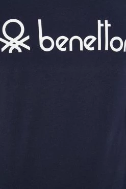 Ανδρικά Μπλουζάκια Βαμβακερό μπλουζάκι United Colors Of Benetton ναυτικό μπλε -United Colors of Benetton Εκπτώσεις unnamed file 1343