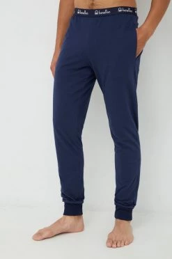 Ανδρικά Πιζάμα Βαμβακερό παντελόνι πιτζάμα United Colors Of Benetton ναυτικό μπλε