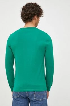 Ανδρικά Μακρυμάνικα Βαμβακερή μπλούζα με μακριά μανίκια United Colors Of Benetton πράσινο -United Colors of Benetton Εκπτώσεις unnamed file 1363