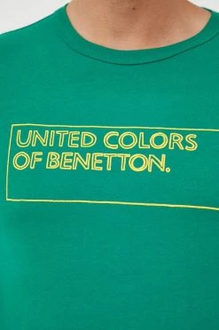 Ανδρικά Μακρυμάνικα Βαμβακερή μπλούζα με μακριά μανίκια United Colors Of Benetton πράσινο -United Colors of Benetton Εκπτώσεις unnamed file 1365