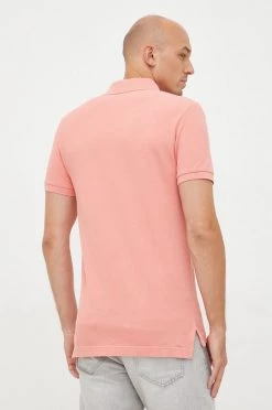 Ανδρικά Πόλο μπλουζάκια Βαμβακερό μπλουζάκι πόλο United Colors Of Benetton ροζ -United Colors of Benetton Εκπτώσεις unnamed file 1417