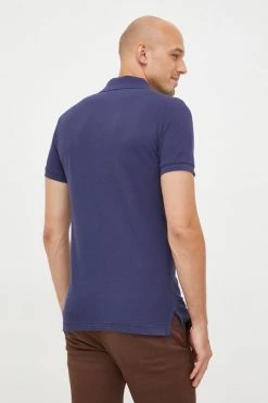 Ανδρικά Πόλο μπλουζάκια Βαμβακερό μπλουζάκι πόλο United Colors Of Benetton ναυτικό μπλε -United Colors of Benetton Εκπτώσεις unnamed file 1422