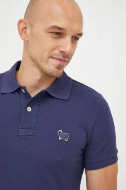 Ανδρικά Πόλο μπλουζάκια Βαμβακερό μπλουζάκι πόλο United Colors Of Benetton ναυτικό μπλε -United Colors of Benetton Εκπτώσεις unnamed file 1423