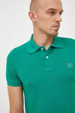 Ανδρικά Πόλο μπλουζάκια Βαμβακερό μπλουζάκι πόλο United Colors Of Benetton πράσινο -United Colors of Benetton Εκπτώσεις unnamed file 1428