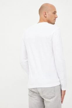 Ανδρικά Μακρυμάνικα Βαμβακερή μπλούζα με μακριά μανίκια United Colors Of Benetton άσπρο -United Colors of Benetton Εκπτώσεις unnamed file 1432