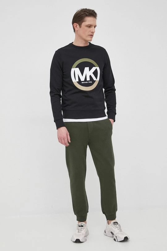 Ανδρικά Παντελόνια φόρμας Βαμβακερό παντελόνι United Colors Of Benetton χρώμα: πράσινο 4 Ανδρικά Παντελόνια φόρμας Βαμβακερό παντελόνι United Colors Of Benetton χρώμα: πράσινο - Image 2