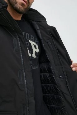 Ανδρικά Μακριά μπουφάν Μπουφάν United Colors Of Benetton μαύρο -United Colors of Benetton Εκπτώσεις unnamed file 150