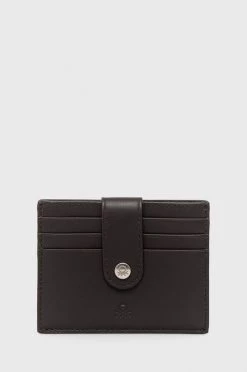 Ανδρικά Πορτοφόλια United Colors Of Benetton - Δερμάτινο πορτοφόλι μαύρο
