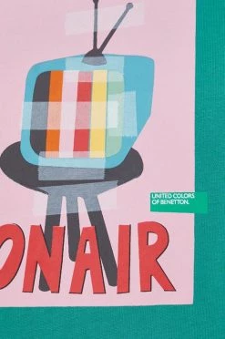 Ανδρικά Χωρίς φερμουάρ Μπλούζα United Colors Of Benetton πράσινο, με κουκούλα -United Colors of Benetton Εκπτώσεις unnamed file 161