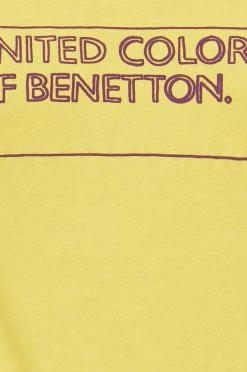 Ανδρικά Μπλουζάκια Βαμβακερό μπλουζάκι United Colors Of Benetton κίτρινο -United Colors of Benetton Εκπτώσεις unnamed file 1628