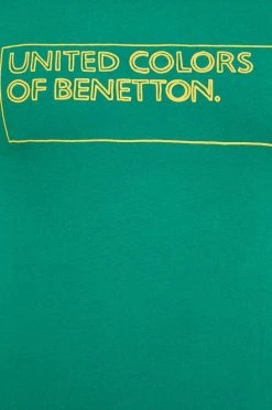 Ανδρικά Μπλουζάκια Βαμβακερό μπλουζάκι United Colors Of Benetton πράσινο -United Colors of Benetton Εκπτώσεις unnamed file 1633