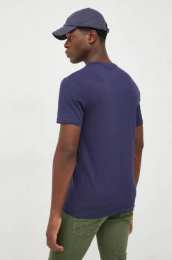 Ανδρικά Μπλουζάκια Βαμβακερό μπλουζάκι United Colors Of Benetton ναυτικό μπλε -United Colors of Benetton Εκπτώσεις unnamed file 1641