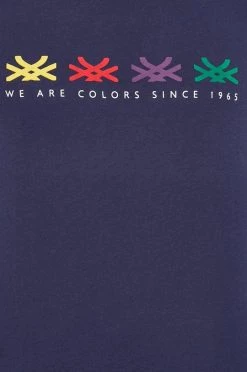 Ανδρικά Μπλουζάκια Βαμβακερό μπλουζάκι United Colors Of Benetton ναυτικό μπλε -United Colors of Benetton Εκπτώσεις unnamed file 1643