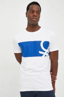 Ανδρικά Μπλουζάκια Βαμβακερό μπλουζάκι United Colors Of Benetton άσπρο -United Colors of Benetton Εκπτώσεις unnamed file 1652