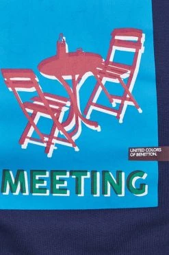 Ανδρικά Χωρίς φερμουάρ Μπλούζα United Colors Of Benetton ναυτικό μπλε, με κουκούλα -United Colors of Benetton Εκπτώσεις unnamed file 166