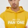 Ανδρικά Χωρίς φερμουάρ Βαμβακερή μπλούζα United Colors Of Benetton X Pantone κίτρινο, με κουκούλα -United Colors of Benetton Εκπτώσεις unnamed file 167