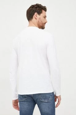 Ανδρικά Μακρυμάνικα Βαμβακερή μπλούζα με μακριά μανίκια United Colors Of Benetton άσπρο -United Colors of Benetton Εκπτώσεις unnamed file 1694