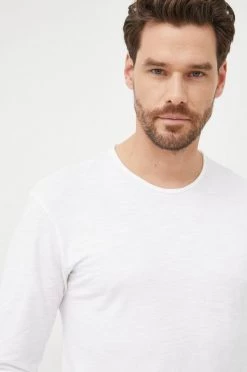 Ανδρικά Μακρυμάνικα Βαμβακερή μπλούζα με μακριά μανίκια United Colors Of Benetton άσπρο -United Colors of Benetton Εκπτώσεις unnamed file 1695