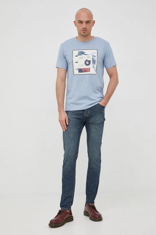 Ανδρικά Slim και Skinny Τζιν παντελονι United Colors Of Benetton σκούρο μπλε 4 Ανδρικά Slim και Skinny Τζιν παντελονι United Colors Of Benetton σκούρο μπλε - Image 2