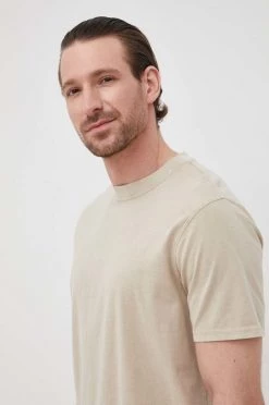 Ανδρικά Μπλουζάκια Βαμβακερό μπλουζάκι United Colors Of Benetton μπεζ -United Colors of Benetton Εκπτώσεις unnamed file 1736