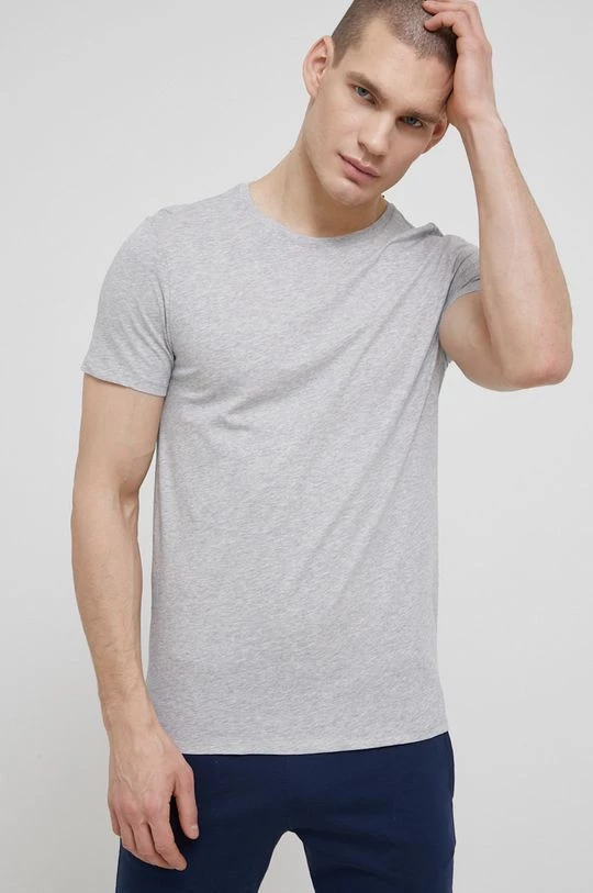 Ανδρικά Πιζάμα United Colors Of Benetton - κοντομάνικο βαμβακερής πιτζάμας γκρί 3 Ανδρικά Πιζάμα United Colors Of Benetton - κοντομάνικο βαμβακερής πιτζάμας γκρί