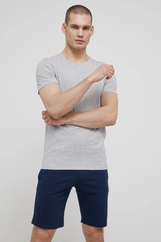 Ανδρικά Πιζάμα United Colors Of Benetton - κοντομάνικο βαμβακερής πιτζάμας γκρί 4 Ανδρικά Πιζάμα United Colors Of Benetton - κοντομάνικο βαμβακερής πιτζάμας γκρί - Image 2